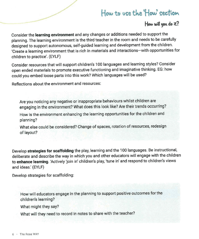 ROSE Way Planning Individual Teachers & FDC - Image 3
