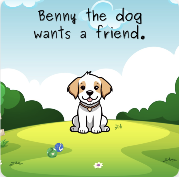 Teacher Book and Playkit  Resource:  Benny the dog wants a friend.