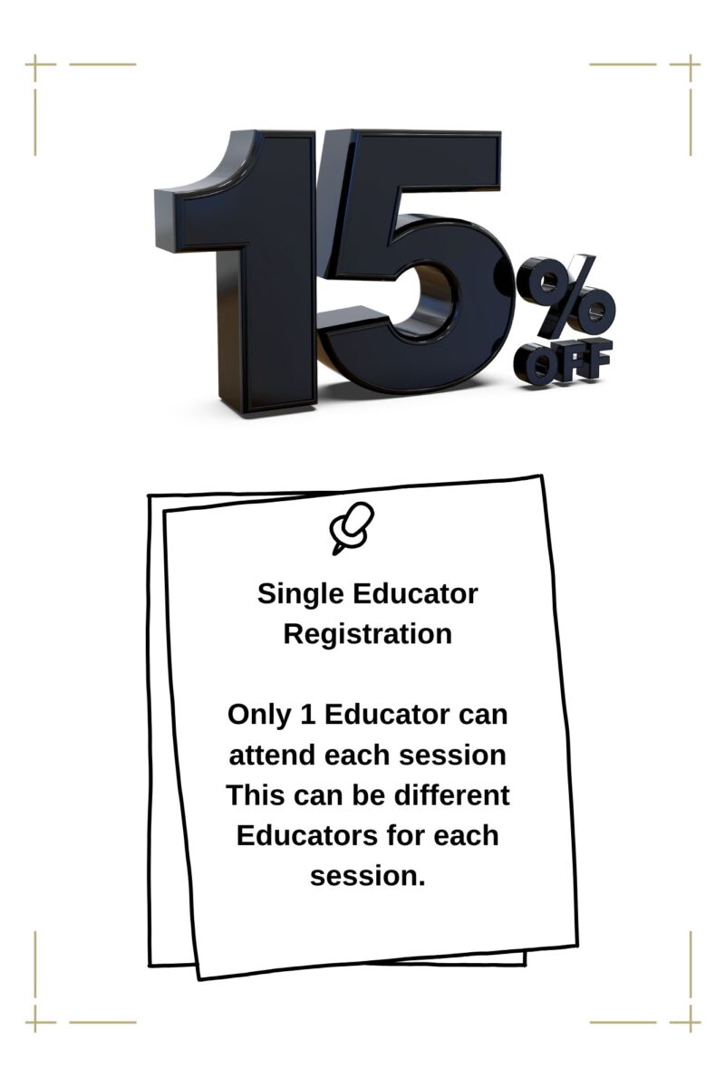Educator Programs - Single Educator Package of 2  (15%) discount
